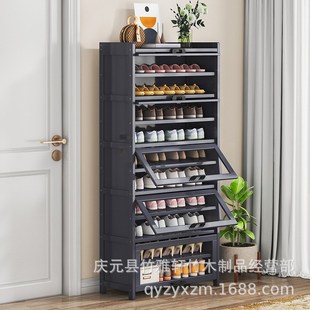 架家用门口入户鞋 简易鞋 柜室内收纳柜多层L大容量防尘置物架出租