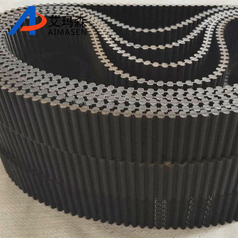 黑色橡胶双面齿同步带 橡胶传动带 单面双面P同步带齿形种类选择