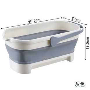 家用懒人拖地 包邮 折叠拖把桶储水拖地盆多功能折D叠水桶便携式 桶