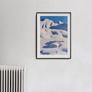 不够艺术 现代抽象风景竖版装饰画工作室样板房过道玄关挂画