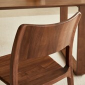 北美黑胡桃木餐椅卯榫一体整装 休闲书椅 实木餐椅简约客厅家用日式