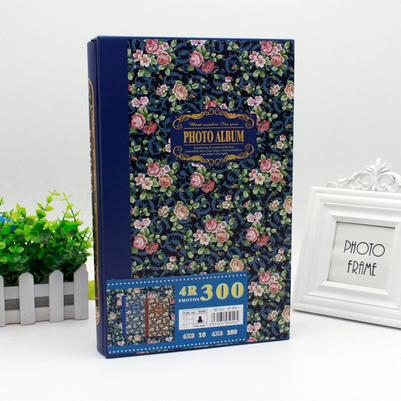 相册影集插页式 6寸8寸混装 y300张 盒装大容量家庭普通相册本