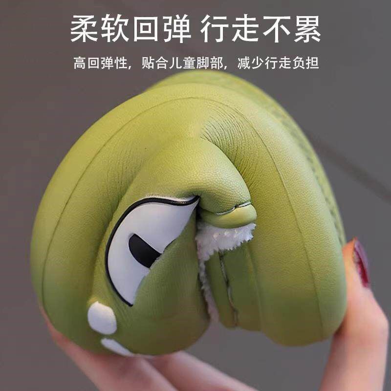 德国儿童棉拖鞋2025新款男童女童室内保暖防水防滑包跟家居拖鞋软