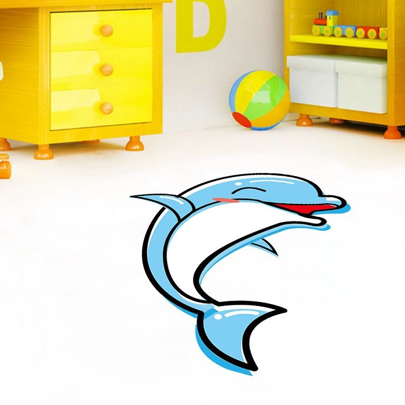 卡通装饰地贴墙面改造遮丑墙贴纸卫生间厨房出租房布置补洞防水滑,家居饰品,软装墙贴,淘宝优惠券,粉丝福利购,淘宝优惠卷