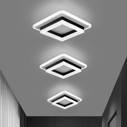 客厅LED过道走廊灯 玄关灯入户门厅衣帽间吸顶灯阳台圆形明装筒灯