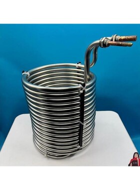 工业304不锈钢冷盘管蒸发器3P5P10P20匹冷水机制冷盘管热交换器厂