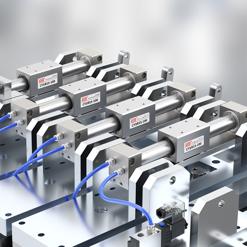 RMH气动磁偶式滑台长行程CY1R无杆气缸CY3R10/15/20/25/32/Z40-10