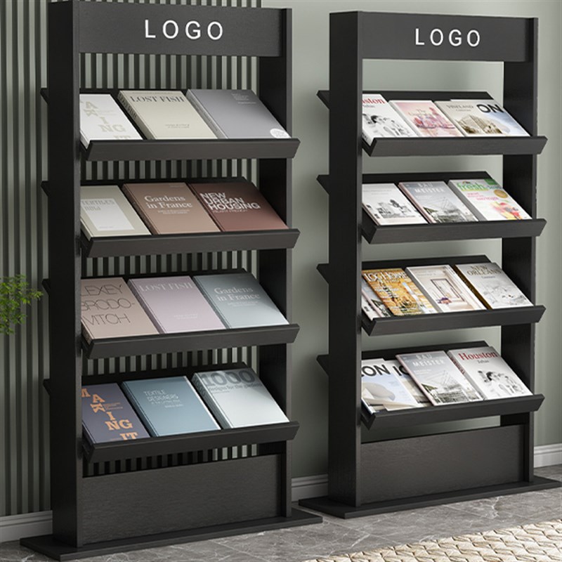 展示架木制杂i志架书架置物架绘本架书报期刊架文件架新款