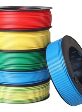 美河单芯半软线黑色 BVR10100m空调家装电线电源线铜芯线单芯线