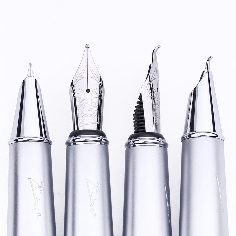 毕加索钢笔916美工弯头弯尖学生用0.7mm练字墨水笔财务特细可刻字