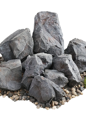 PU仿真石头悬浮泡沫石q头悬挂假石头道具雕塑室内造景创意装饰摆