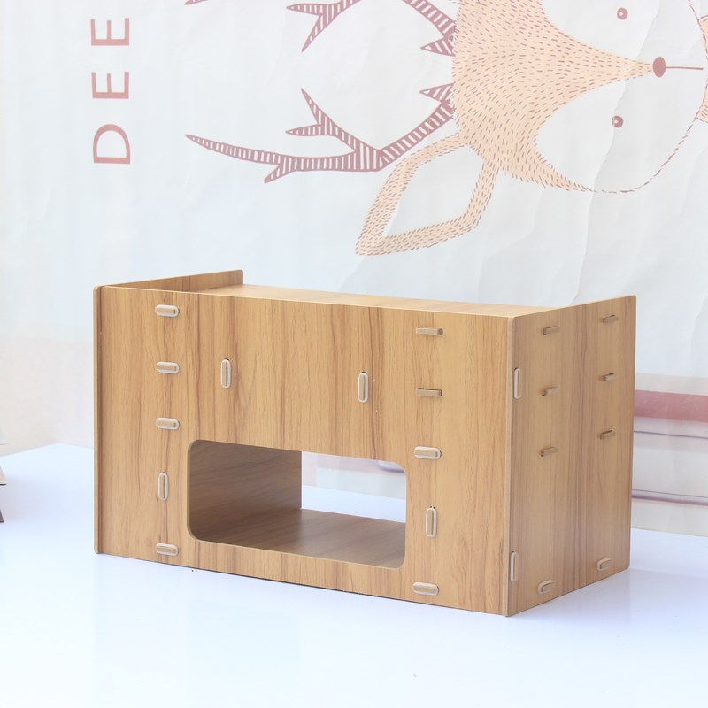 多层木质文件架打印机p办公室桌面文件架子置物A5单据分类纸收纳