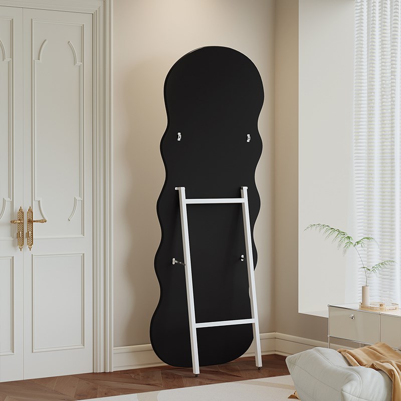 中古全身镜家用落地镜网红异型镜壁挂高级感穿衣U镜卧室试衣镜子