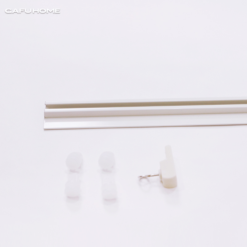 GAFU内开窗袖l珍静音纳米轨细薄铝合金轨道直轨弯轨窗帘轨道配件