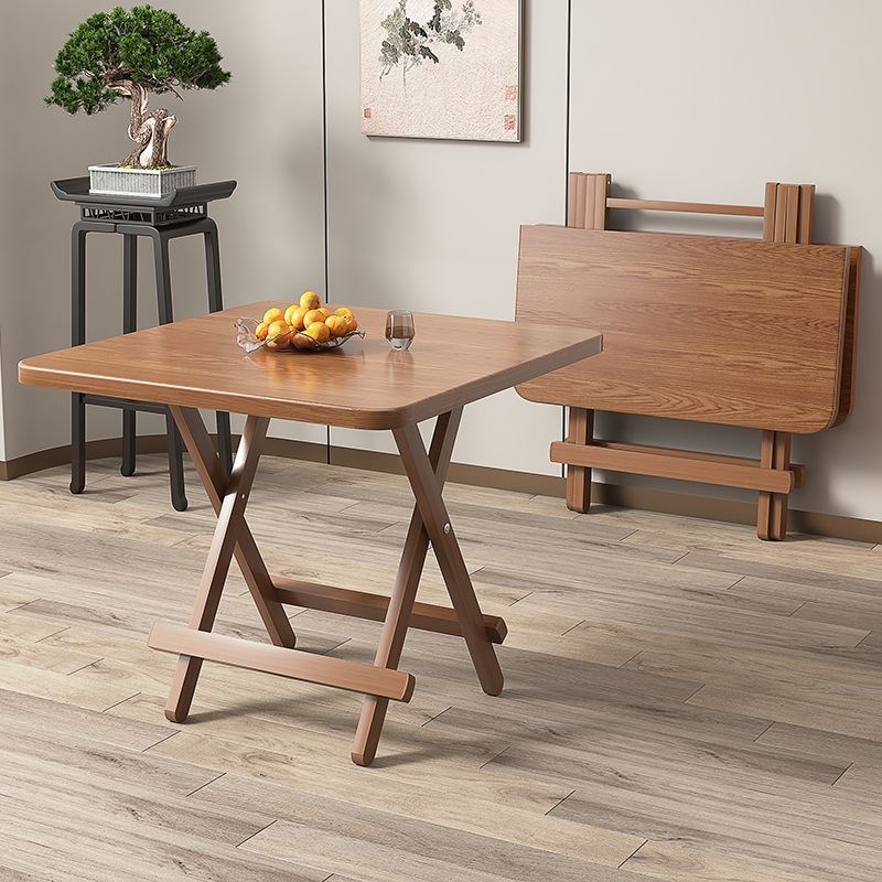 折叠桌家用吃饭桌子户外夜市便携摆摊方桌简易小R户型出租房餐桌