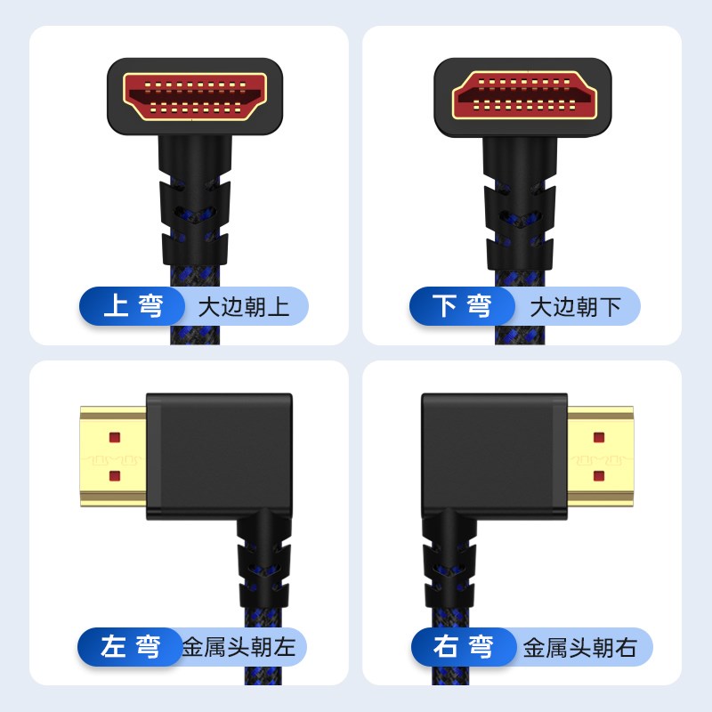 8K高清彩色HDMI弹簧线弯头摄影微单反相K机稳定器阿童木监视器4K