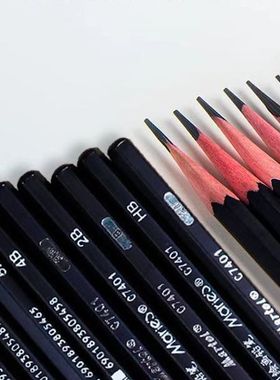 利素描铅笔黑色C7401硬中软炭7300软碳笔B2B4B6BHB8B专业素描笔
