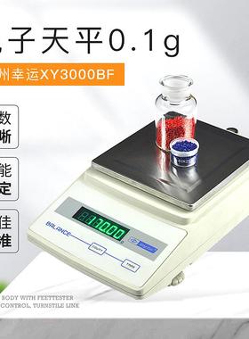 常州幸运XY3000BF型电子天平0.1g实验室工业家用厨房商用高精准秤