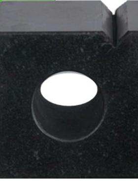 大理石V型块划线V形铁花岗石单口V型架90度检验等高V型块000级