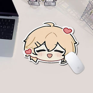 时空中的绘旅人鼠标垫异形大头书桌垫学生宿舍笔记本耐脏防水软垫