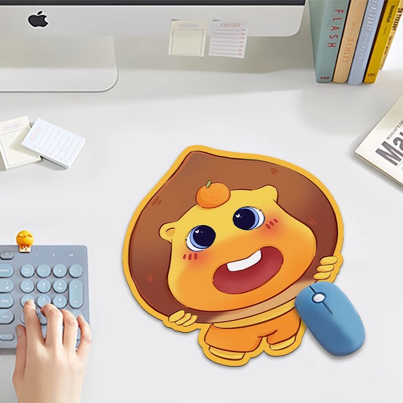 水豚卡通鼠标垫表情包高颜值办公室工位滑鼠垫耐磨通用杯垫防滑