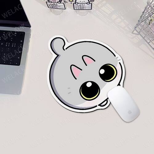 可爱卡通呆猫八条鼠标垫女生
