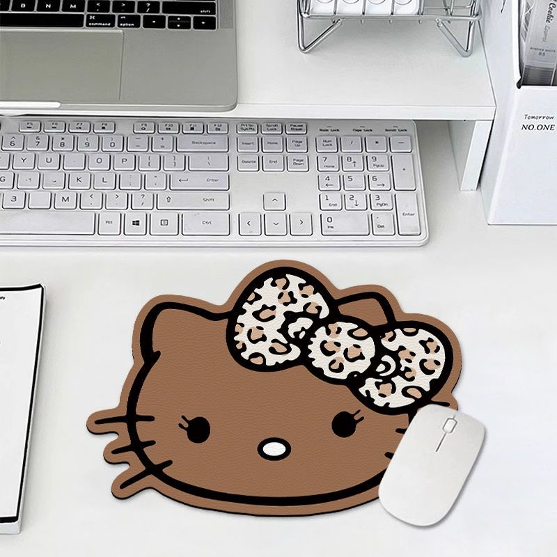kitty猫咪皮革鼠标垫小号滑鼠垫