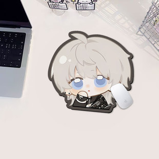 恋与深空鼠标垫可爱秦彻黎深办公桌面高颜值电脑滑鼠垫吸水杯垫子