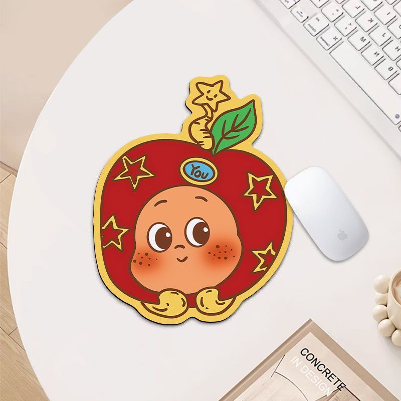 星星人异形鼠标垫高颜值女生加厚书桌垫学生笔记本便携防水耐脏垫