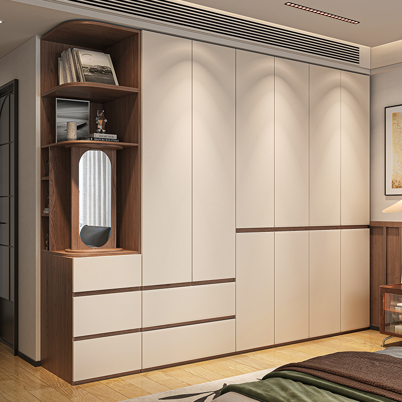 分段式实木多层板衣柜