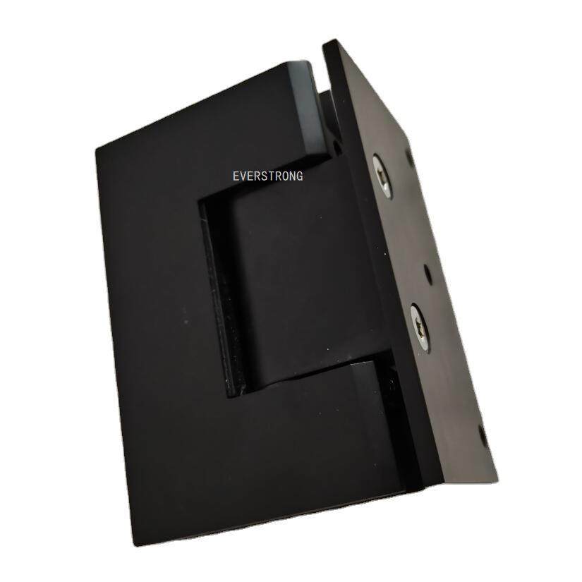 长固全铜实心砂镍亚黑浴室玻璃夹90度墙对玻璃无框淋浴房合页铰链,基础建材,门夹,淘宝优惠券,粉丝福利购,淘宝优惠卷