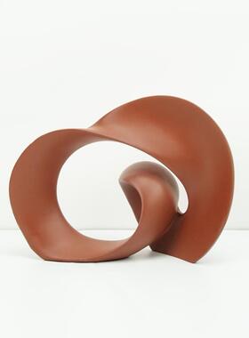 厂家直销北欧创意树脂工艺品波浪摆件客厅电视柜样板间家居装饰品