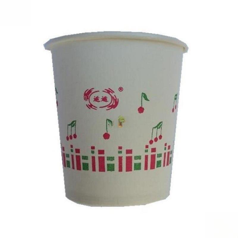 适运加厚型一次性纸杯茶水杯水杯饮料咖啡杯热饮杯商用家用纸杯子