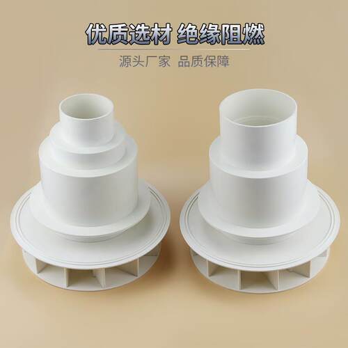 PVC排水管配件87型塑料重力DN110天台侧墙落水斗地漏虹吸式雨水斗