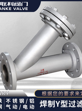 焊制y型过滤器(SRY)碳钢  不锈钢 SH/T3411管路滤芯精密