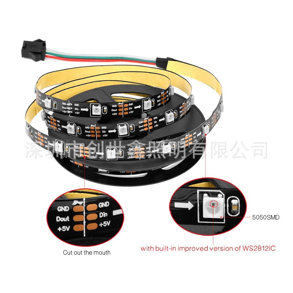 5050USB灯带30灯RF遥控TV电视RGB幻彩背景墙电脑灯