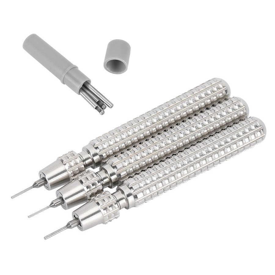 修表工具可换头钢表带冲针拆表带调节长短工具截钢带冲子套装