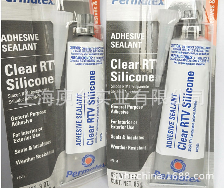 批发Permatex Clear Rtv Silicone Adhesive Sealant 80050 66B