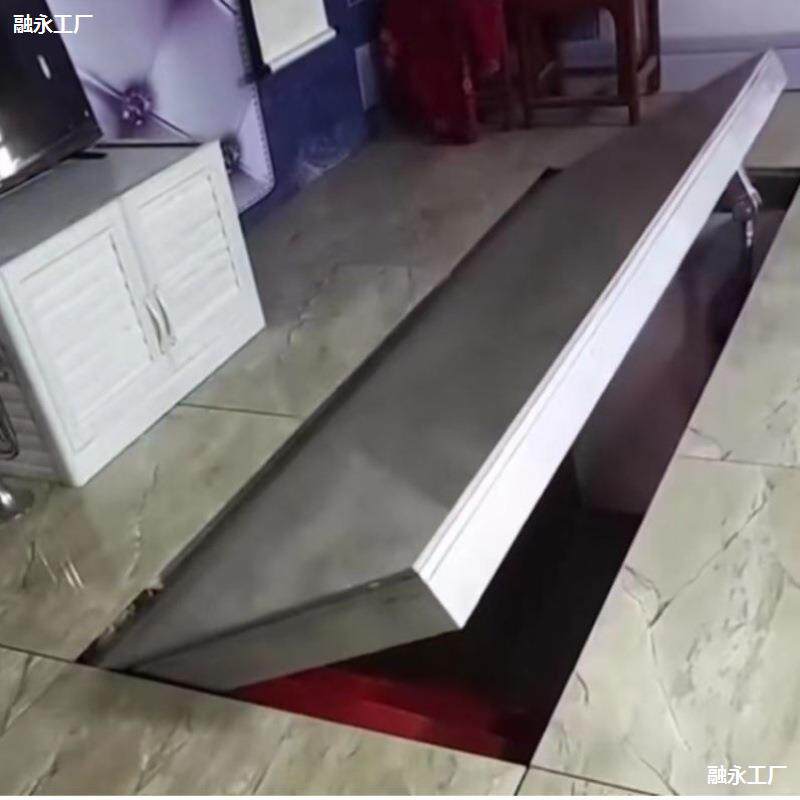 地下室全自动隐藏门上翻酒窖自动隐藏暗门电动隐形门上翻盖门密室