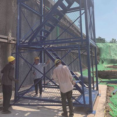厂家供应 建筑路桥施工安全梯笼 厢式梯笼 桥梁基坑安全爬梯 梯笼