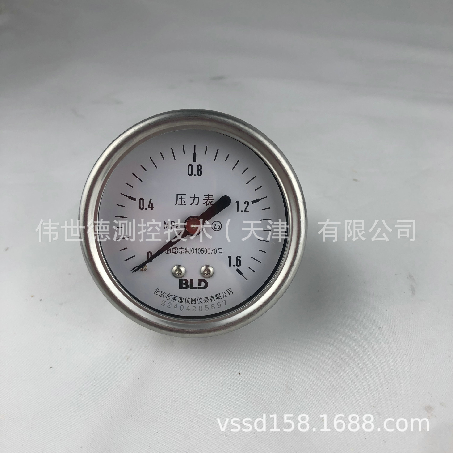 北京布莱迪原厂货源BLD全不锈钢耐震压力表 YTH-63.AO非标接头螺