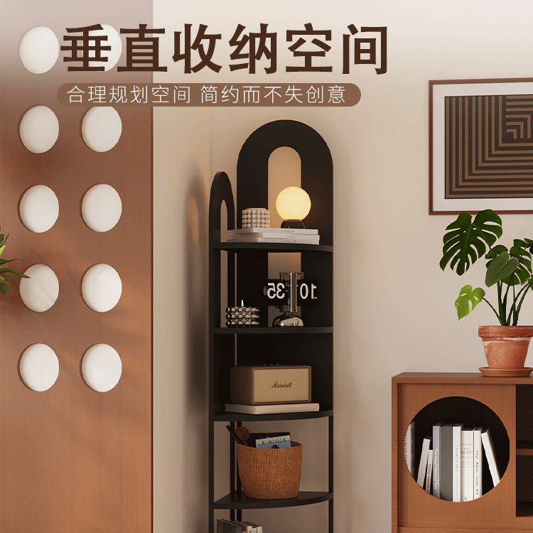 法式铁艺转角多层收纳柜