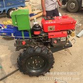 家用大棚好转向多功能柴油电启动碎草机 防滑轮手扶犁地机