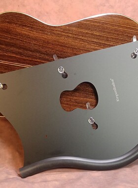 背吸式琴托GS6(B) 高度可调节双腿接触支架更稳定透明磨砂黑色