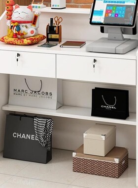 2026简约现代商用网红收银台店铺小型前台便利店服装店吧台桌收银