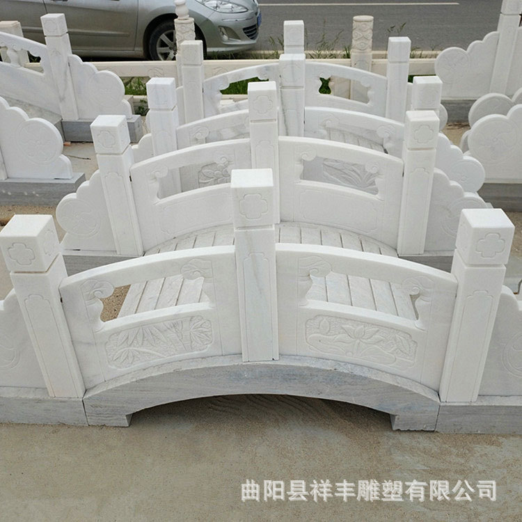 厂家定制汉白玉大理石石雕栏杆