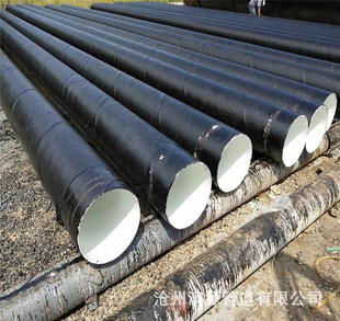 废水处理环氧煤沥青防腐钢管 污水处理一布四油防腐螺旋钢管厂家