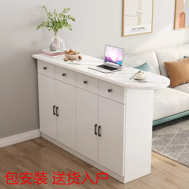 小户型多功能吧台餐桌隔断柜