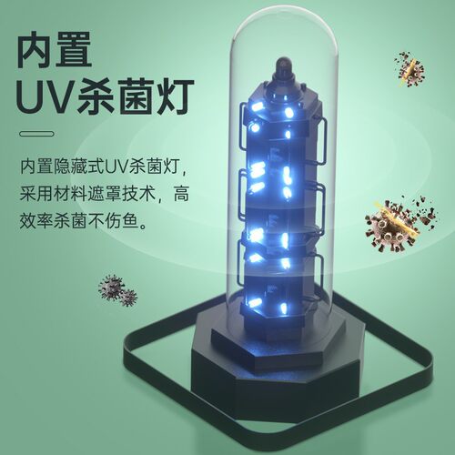 极速yee壁挂过滤器静音UV外挂瀑布循环泵水泵鱼缸过滤设备内置杀