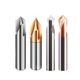 3刃钨钢定点钻60度90度120度双头倒角刀硬质合金铝用钢用定心钻